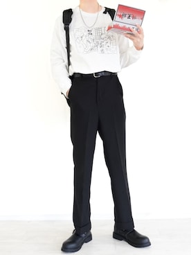 「王将」｜ぼーんさん（メンズ・178cm）の夏コーディネート