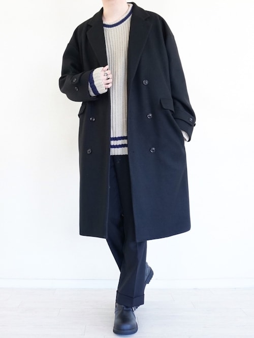 �ځ[�񂳂�̃`�F�X�^�[�R�[�g�uMelton Double Chesterfield Coat/�����g���_�u���`�F�X�^�[�R�[�g�iCasper John�b�L���X�p�[�W�����j�v���g�����R�[�f�B�l�[�g