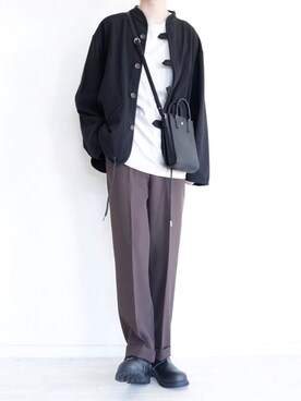 「melt.（メルト）のアイテム（バッグ）」を使った、ぼーんさん（メンズ・178cm）の春コーディネート