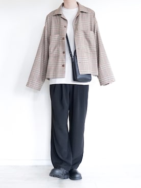 「melt.（メルト）のアイテム（バッグ）」を使った、ぼーんさん（メンズ・178cm）の春コーディネート