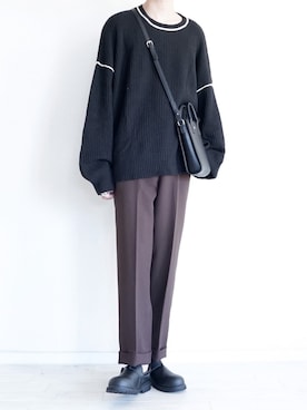 「melt.（メルト）のアイテム（バッグ）」を使った、ぼーんさん（メンズ・178cm）の春コーディネート