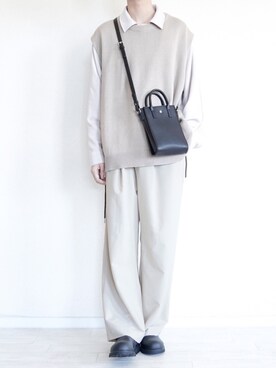「melt.（メルト）のアイテム（バッグ）」を使った、ぼーんさん（メンズ・178cm）の春コーディネート