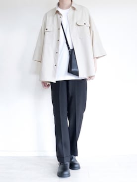 「melt.（メルト）のアイテム（バッグ）」を使った、ぼーんさん（メンズ・178cm）の春コーディネート