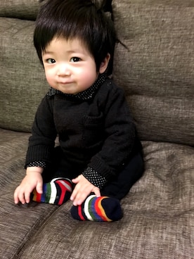 つよぽんさん（キッズ・80cm）の春コーディネート