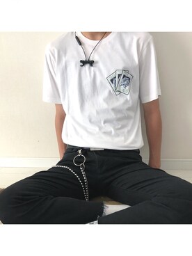 にゅうさん（メンズ・185cm）の夏コーディネート