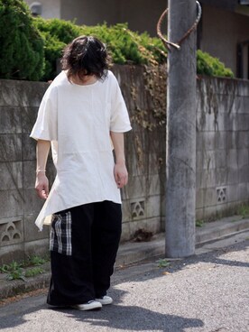 「CHRISTIAN DADA（クリスチャンダダ）のアイテム（アクセサリー）」を使った、マルさん（メンズ・178cm）の夏コーディネート