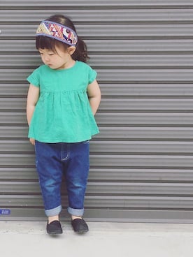 「チャイハネ（チャイハネ）のアイテム」を使った、norisanchi710 さん（キッズ・90cm）の春コーディネート