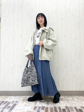 「アイテム（ブルゾン）」を使った、\seedoo/さん（レディース・162cm・30代）の冬コーディネート