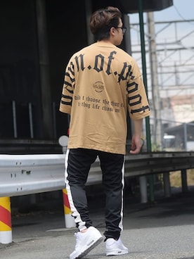 「EPTM（エピトミ）のアイテム」を使った、DJドリームスさん（メンズ・175cm）の夏コーディネート