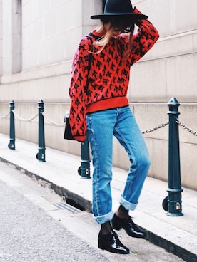 「Jeffrey Campbell（ジェフリーキャンベル）のアイテム（シューズ）」を使った、Akaneさん（レディース・163cm）の冬コーディネート