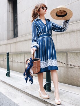 Akaneさん（レディース・163cm）の夏コーディネート