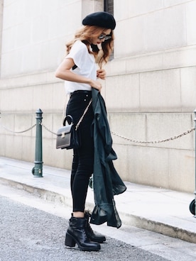 「GRL（グレイル）のアイテム（ピアス（両耳用））」を使った、Akaneさん（レディース・163cm）の秋コーディネート