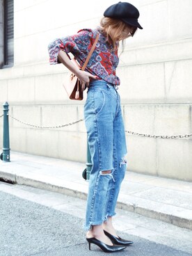 「madder vintage」｜Akaneさん（レディース・163cm）の春コーディネート