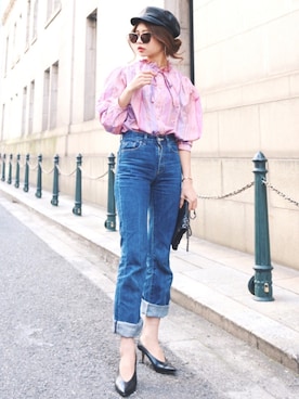 「madder vintage」｜Akaneさん（レディース・163cm）の春コーディネート