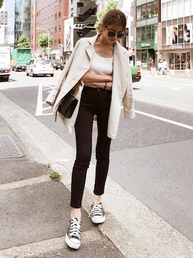 「madder vintage」｜「アイテム（セットアップ）」を使った、Akaneさん（レディース・163cm）の夏コーディネート