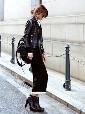 「madder vintage」｜「アイテム（セットアップ）」を使った、Akaneさん（レディース・163cm）の秋コーディネート