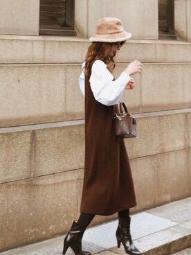 「PLAIN CLOTHING（プレーンクロージング）のアイテム」を使った、Akaneさん（レディース・163cm）の春コーディネート
