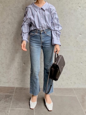 「madder vintage」｜「アイテム（バレエシューズ）」を使った、Akaneさん（レディース・163cm）の夏コーディネート