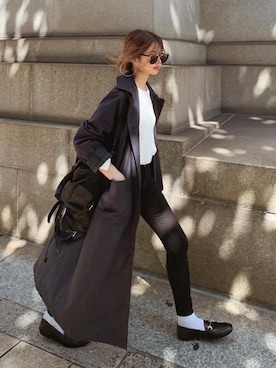 「Acne Studios（アクネストゥディオズ）のACNE STUDIOS SKIN 5 BLACK（デニムパンツ）」を使った、Akaneさん（レディース・163cm）の秋コーディネート