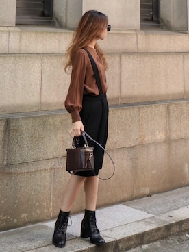 Akaneさん（レディース・163cm）の秋コーディネート