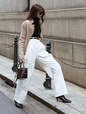 「GIVENCHY（ジバンシイ）のアイテム」を使った、Akaneさん（レディース・163cm）の冬コーディネート