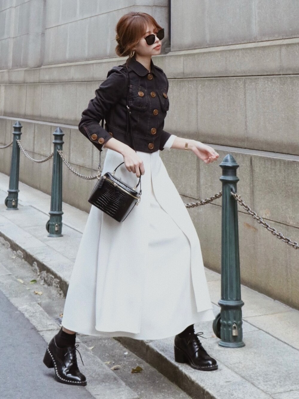 Akane｜Vivienne Westwoodのデニムジャケットを使ったコーディネート