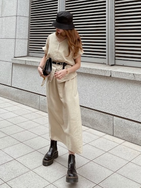 「AIVER（アイバー）のアイテム」を使った、Akaneさん（レディース・163cm）の春コーディネート