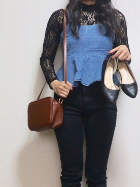 「SPINNS(スピンズ)のアイテム(パンプス)」を使った、saaya✳︎さん(レディース・162cm)の春コーディネート