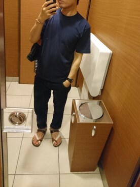 「Simva（シンバ）のアイテム」を使った、しょうさん（メンズ・168cm）の夏コーディネート