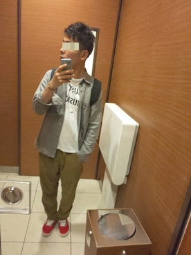 「Simva（シンバ）のアイテム」を使った、しょうさん（メンズ・168cm）の夏コーディネート