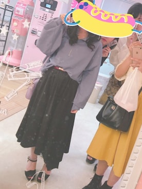 「one after another NICE CLAUP（ワンアフターアナザーナイスクラップ）のアイテム（タンクトップ）」を使った、rinrinさん（レディース・149cm）の冬コーディネート