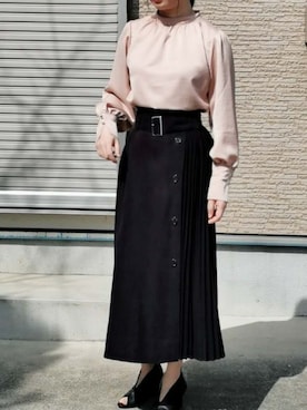 「Coo+i（クーイ）のアイテム」を使った、ミエさん（レディース・158cm）の春コーディネート