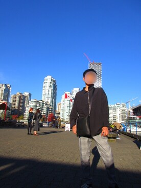 「Daniel Wellington（ダニエルウェリントン）の販売終了クラシックペティット アッシュフィールド32mm（アナログ腕時計）」を使った、Shunさん（メンズ・155cm）の秋コーディネート