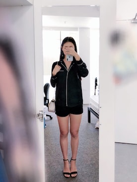 「GLASSONS（グラッソンズ）のアイテム」を使った、Snowさん（レディース・165cm）の春コーディネート