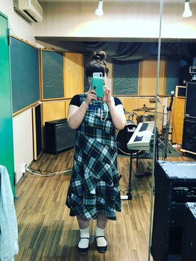「tricot COMME des GARCONS（トリココムデギャルソン）のアイテム（ワンピース）」を使った、Mikako Hathawayさん（レディース・162cm）の夏コーディネート