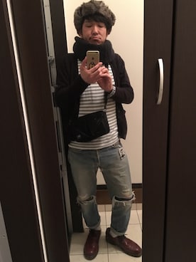 「ビンテージデニム」｜jumpei kawamuraさん（メンズ・176cm）の冬コーディネート