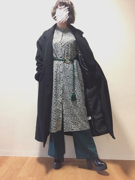 「unrelaxing（アンリラクシング）のアイテム（ジャケット/アウター）」を使った、「ちえちゃんねる」さん（レディース・167cm）の冬コーディネート