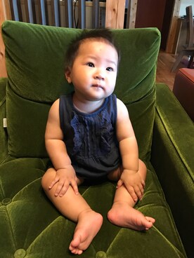 「9ヶ月」｜「アイテム（その他）」を使った、Ema  さん（キッズ・70cm）の夏コーディネート