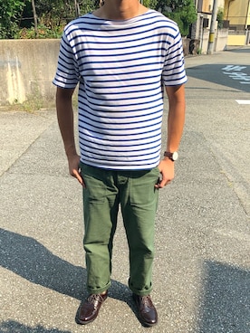 「マリン」｜「アイテム（アナログ腕時計）」を使った、tokuさん（メンズ・172cm）の夏コーディネート