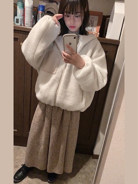 「iFace（アイフェイス）のアイテム（その他）」を使った、なつさん（レディース・152cm）の秋コーディネート