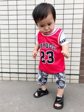 「JAM（ジャム）のアイテム」を使った、ayumun☺︎︎さん（キッズ・90cm）の夏コーディネート