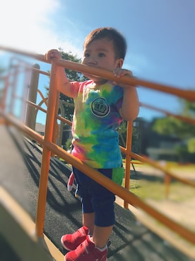 「JAM（ジャム）のアイテム」を使った、ayumun☺︎︎さん（キッズ・90cm）の夏コーディネート