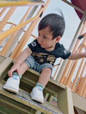 「スタンスミス」｜ayumun☺︎︎さん（キッズ・90cm）の秋コーディネート