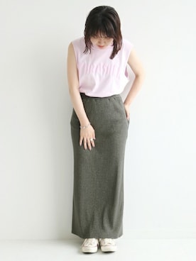 「SLOBE citron.（スローブシトロン）のアイテム」を使った、SAEさん（レディース・153cm）の夏コーディネート