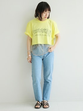 「SLOBE citron.（スローブシトロン）のアイテム」を使った、SAEさん（レディース・153cm）の夏コーディネート