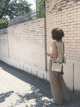 「オルチャンファッション」｜「アイテム（スラックス）」を使った、すとさやちゃんさん（レディース・163cm）の夏コーディネート
