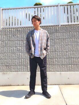 「HIBECK（ハイベック）のアイテム」を使った、こぶさん（メンズ・176cm）の春コーディネート