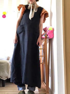 「Import & Select（インポートアンドセレクト）のアイテム（ワンピース/ドレス）」を使った、ue.yukaさん（レディース・158cm）の夏コーディネート