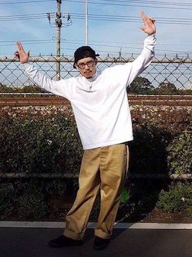「RICHARDSON（リチャードソン）のアイテム（帽子）」を使った、JenningsTuさん（メンズ・173cm）の冬コーディネート