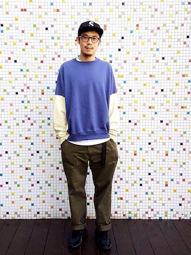 「DEMARCOLAB（デマルコラブ）のアイテム」を使った、JenningsTuさん（メンズ・173cm）の冬コーディネート